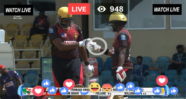 TKR Batting CPL T20 Kieron Pollard